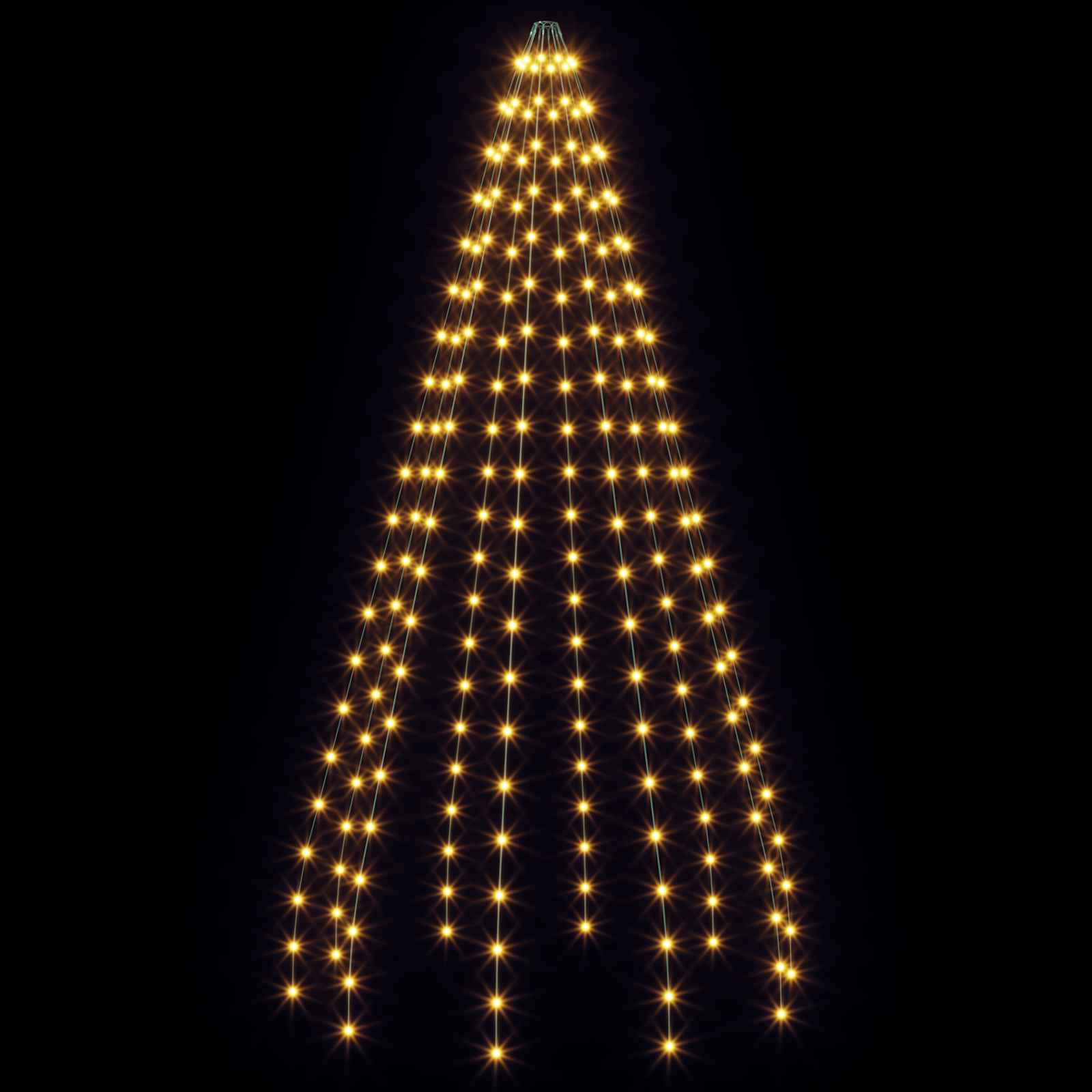 Ghirlande luminose per alberi di Natale Verde 210 cm PVC
