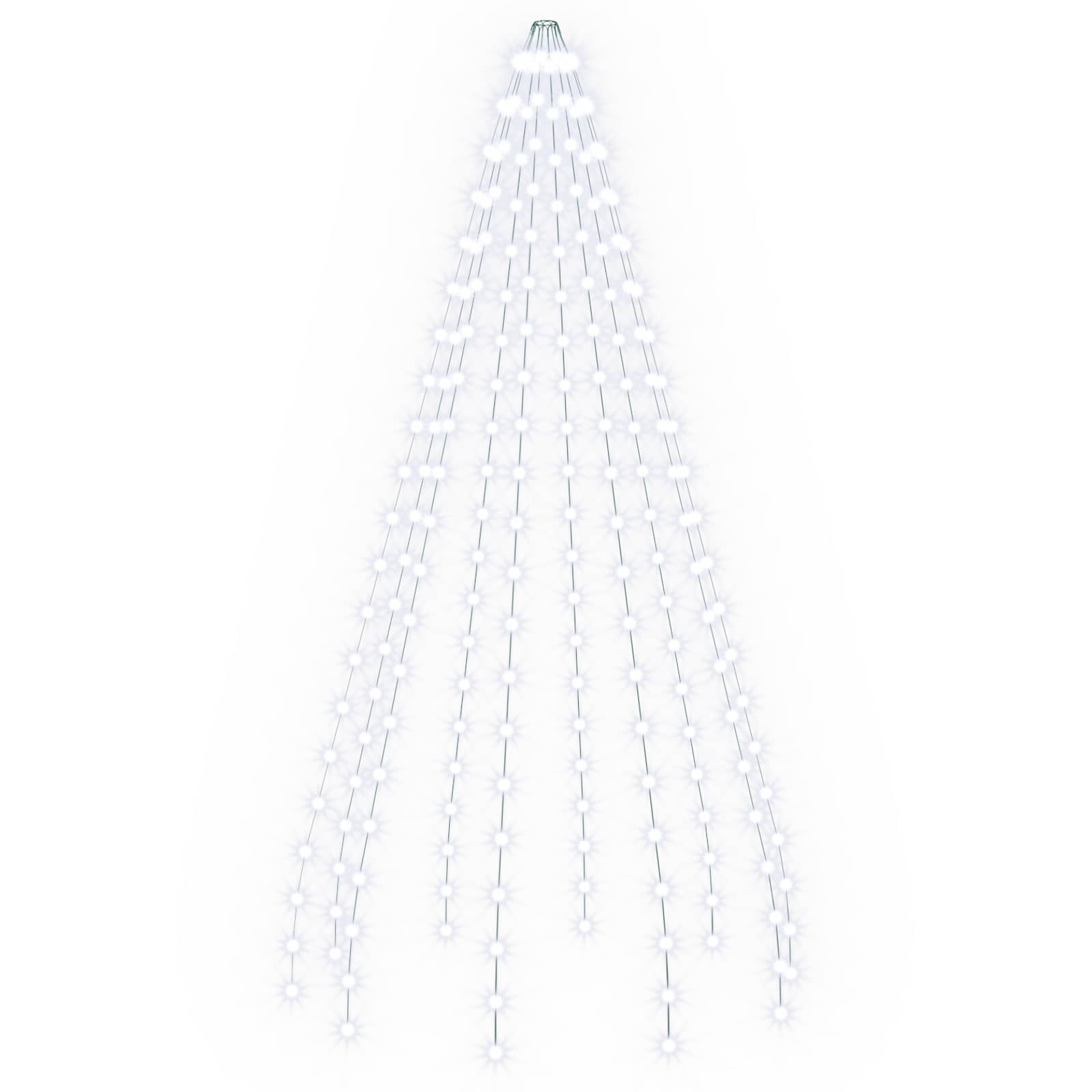 Ghirlande luminose per alberi di Natale Verde 210 cm PVC