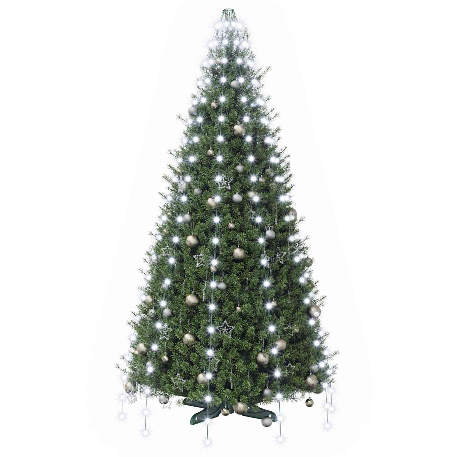 Ghirlande luminose per alberi di Natale Verde 210 cm PVC