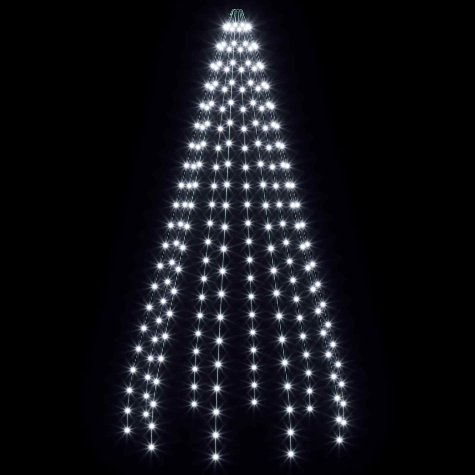 Ghirlande luminose per alberi di Natale Verde 210 cm PVC