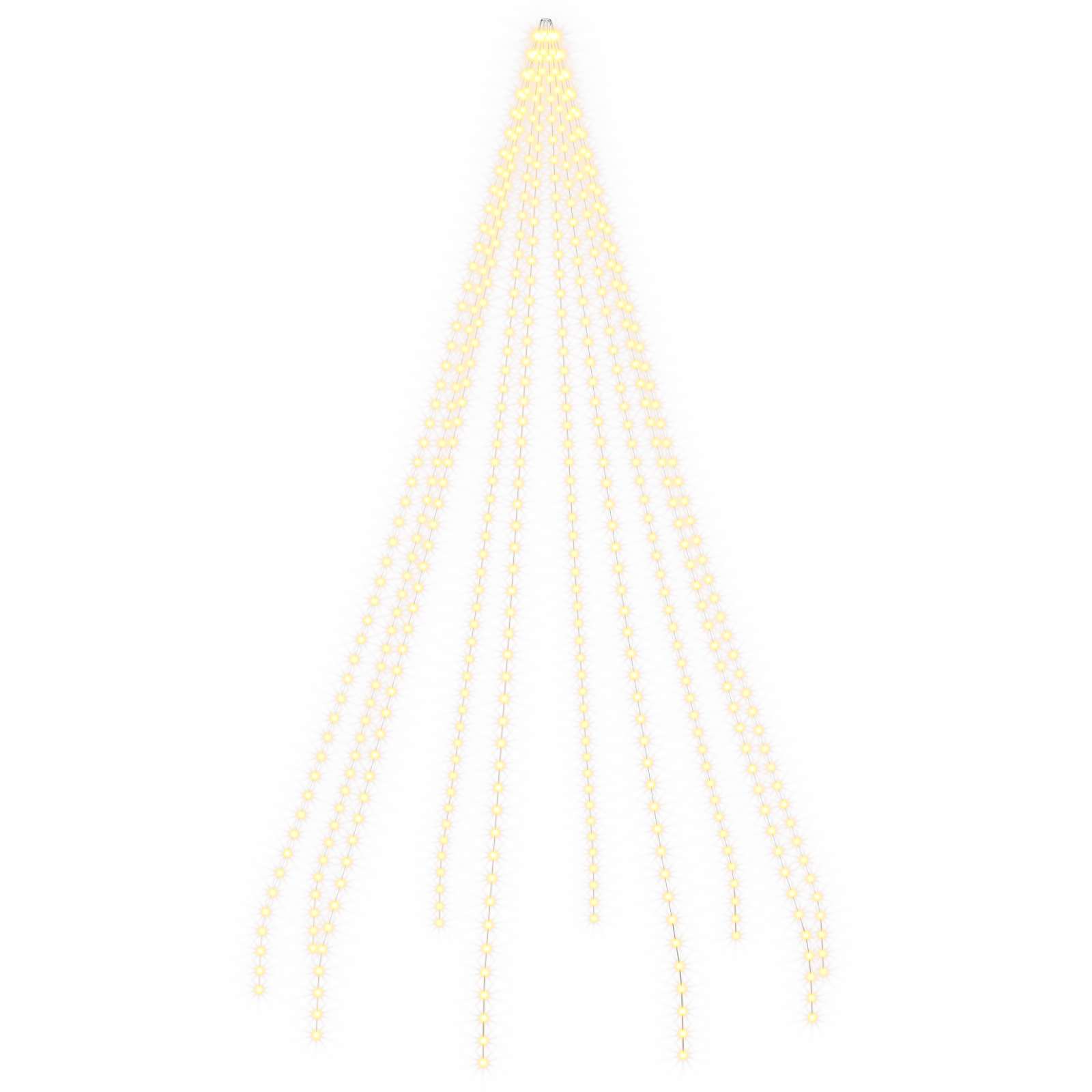 Ghirlande luminose per alberi di Natale Verde 500 cm PVC
