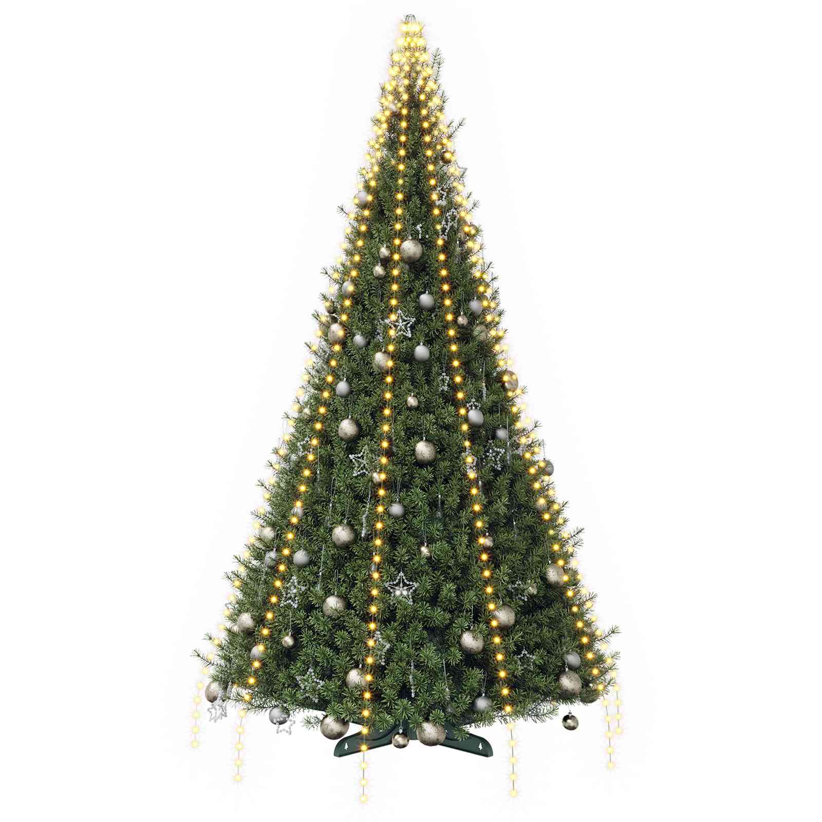 Ghirlande luminose per alberi di Natale Verde 500 cm PVC