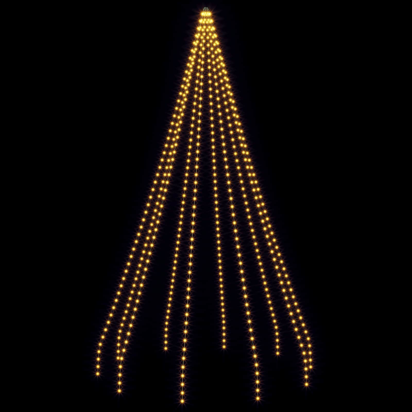 Ghirlande luminose per alberi di Natale Verde 500 cm PVC