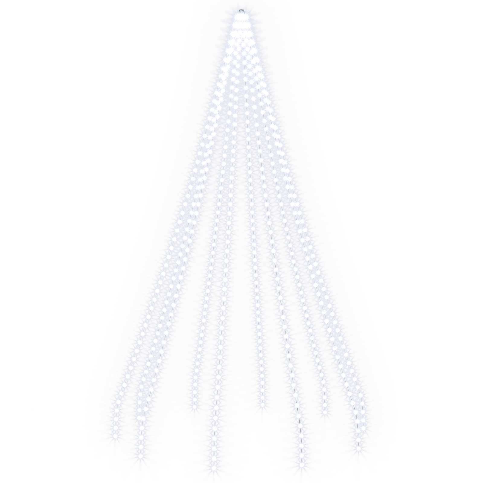 Ghirlande luminose per alberi di Natale Verde 500 cm PVC