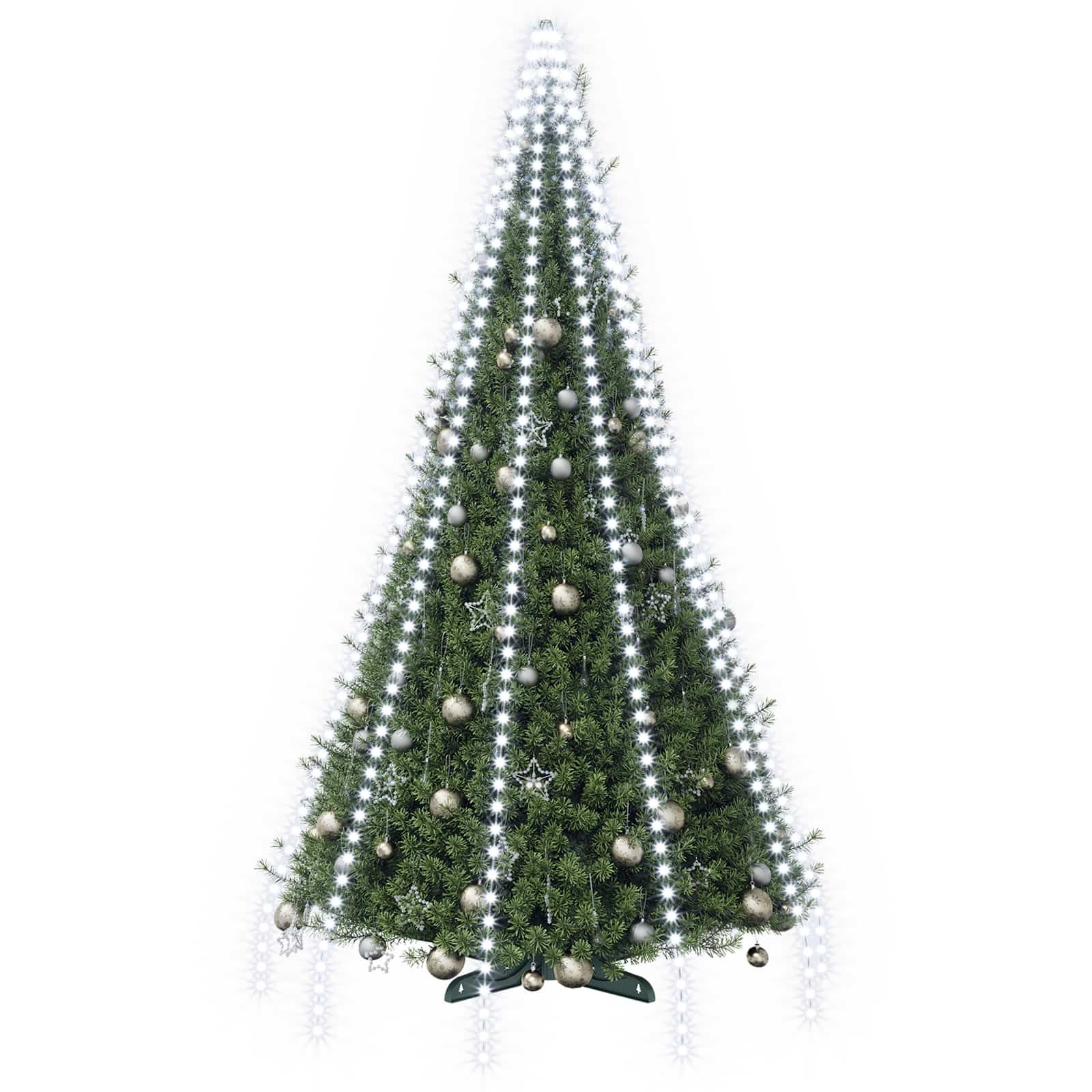 Ghirlande luminose per alberi di Natale Verde 500 cm PVC