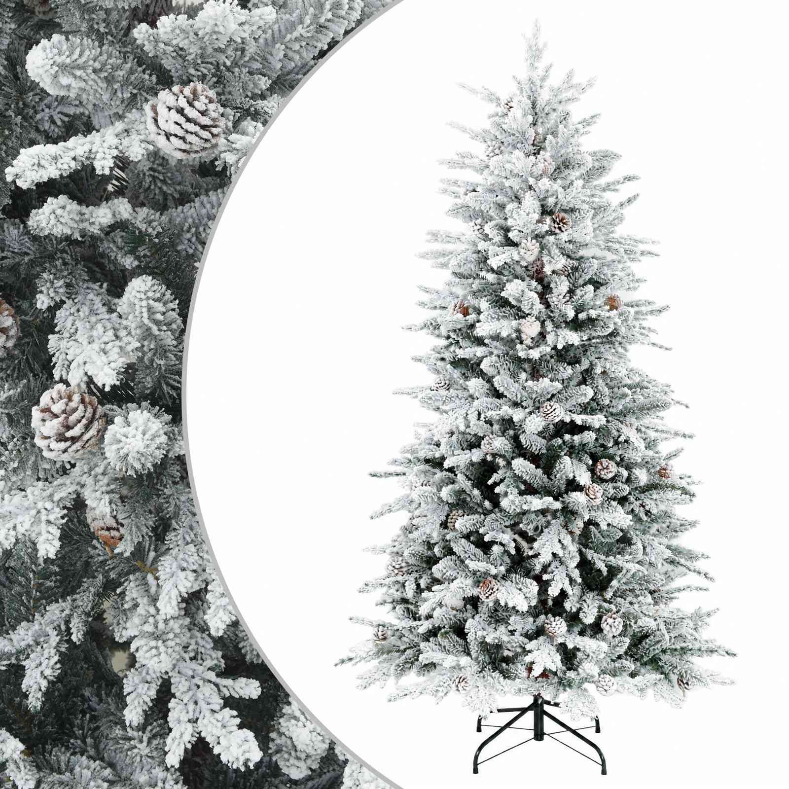 Albero di Natale Artificiale con Rami Pieghevoli 150 cm