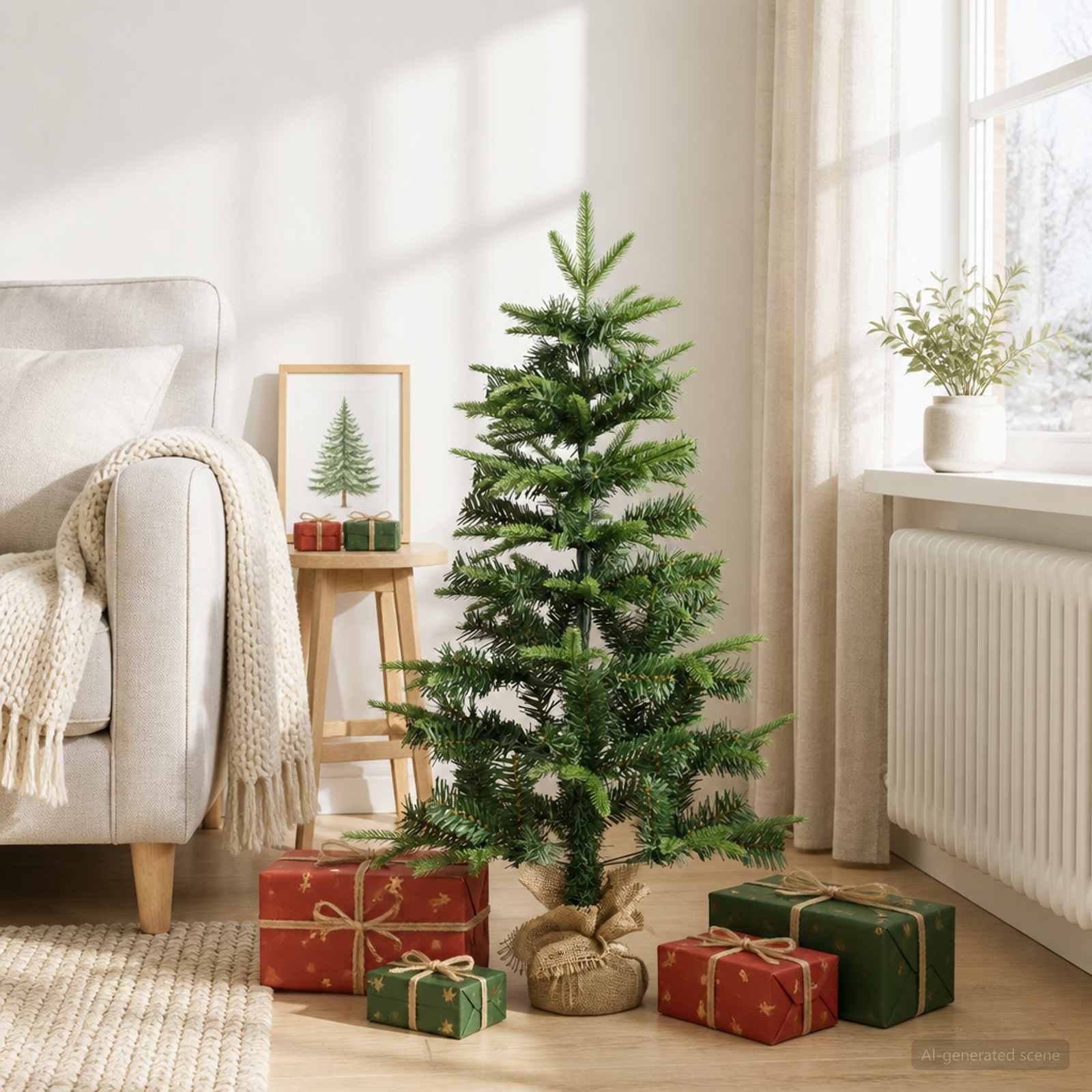 Albero di Natale Mini 90 cm PVC e PE Verde