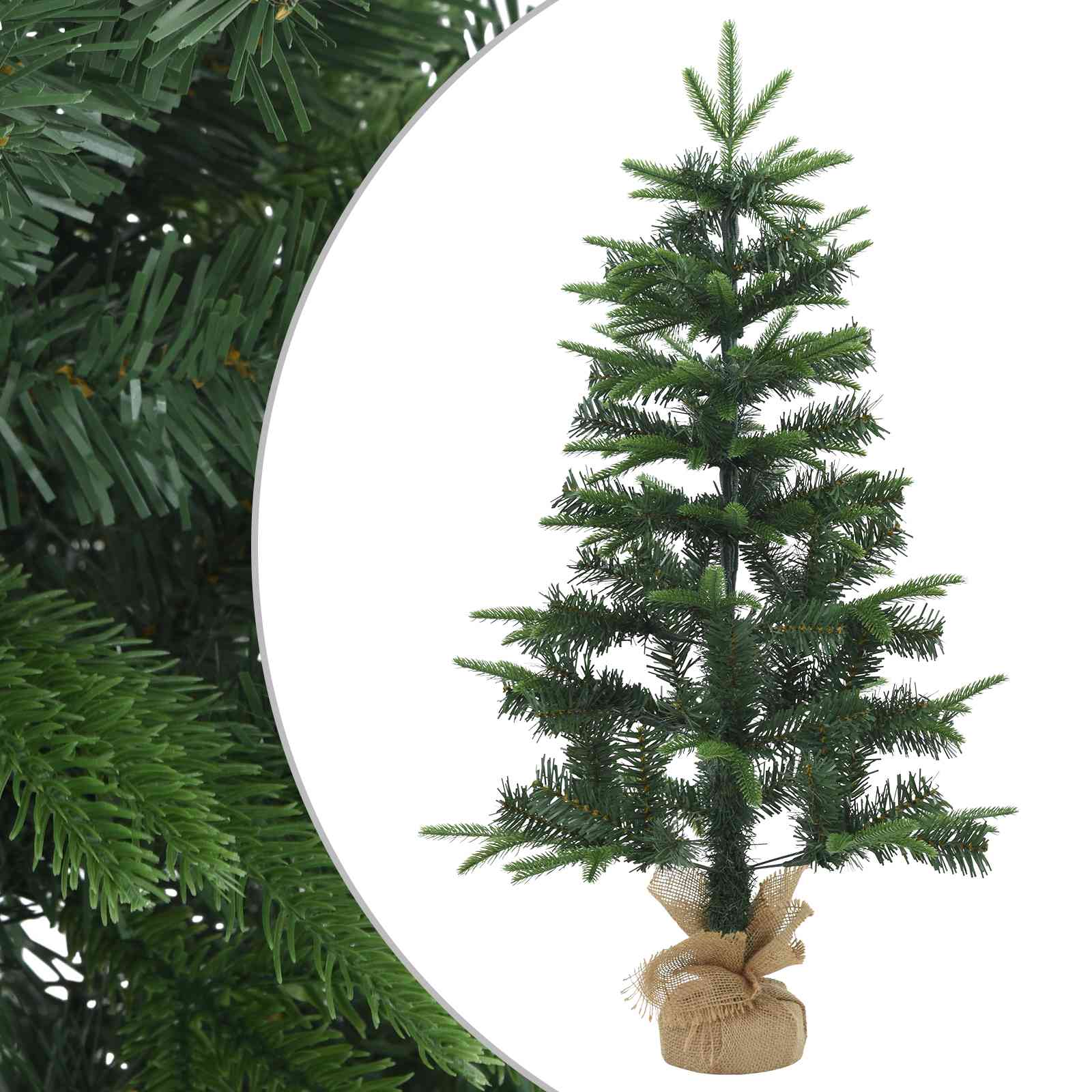 Albero di Natale Mini 90 cm PVC e PE Verde