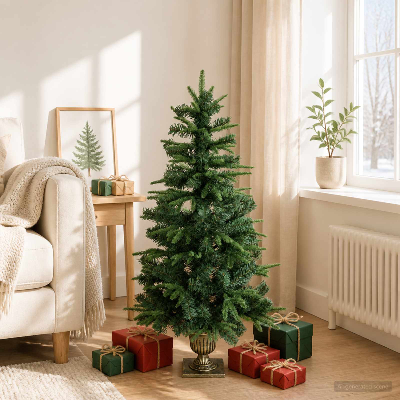 Albero di Natale Mini 120 cm PVC e PE Verde