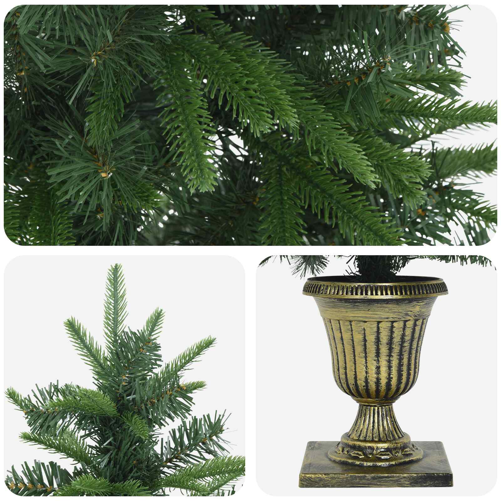 Albero di Natale Mini 120 cm PVC e PE Verde