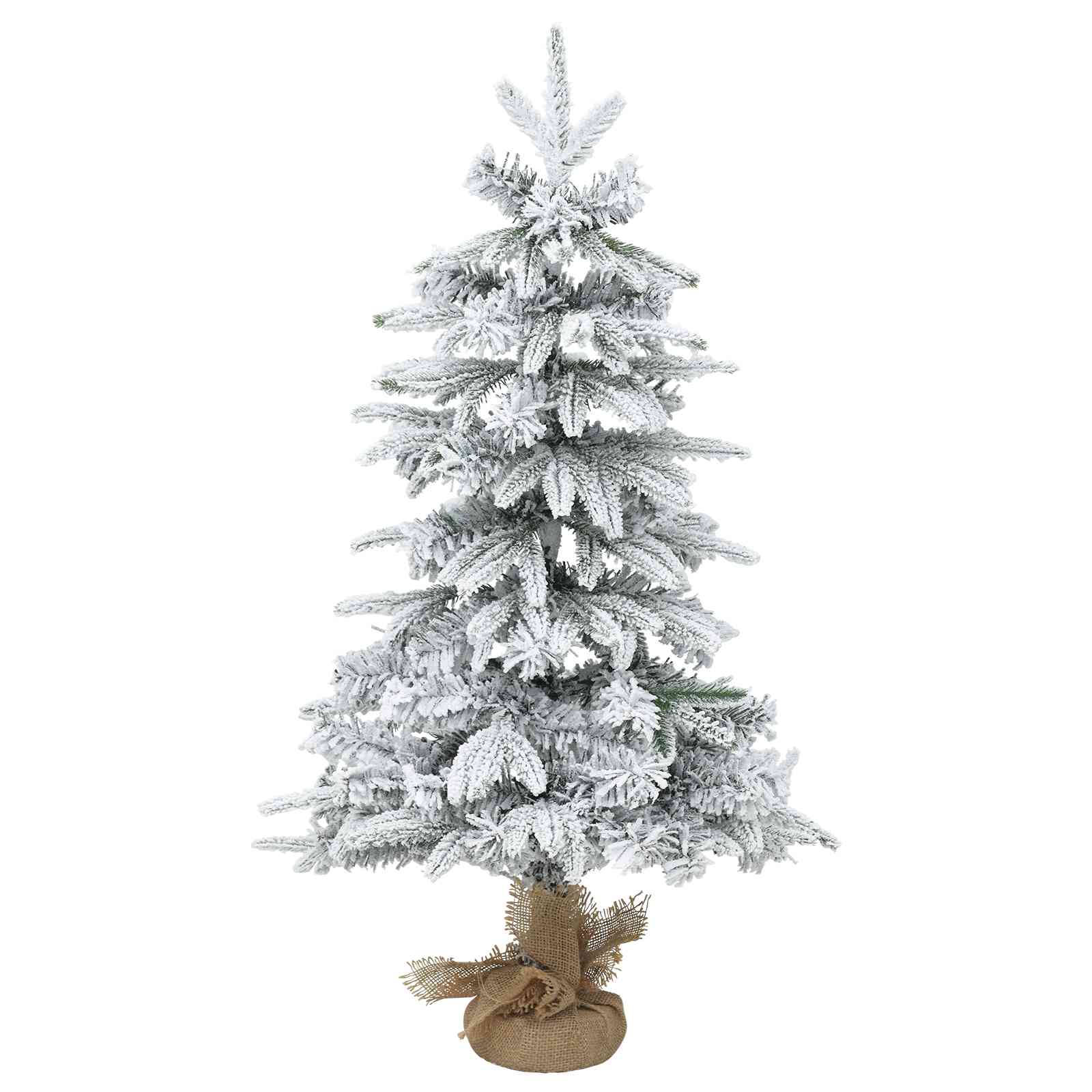 Albero di Natale Mini 45 cm PVC e PE Verde e Bianco