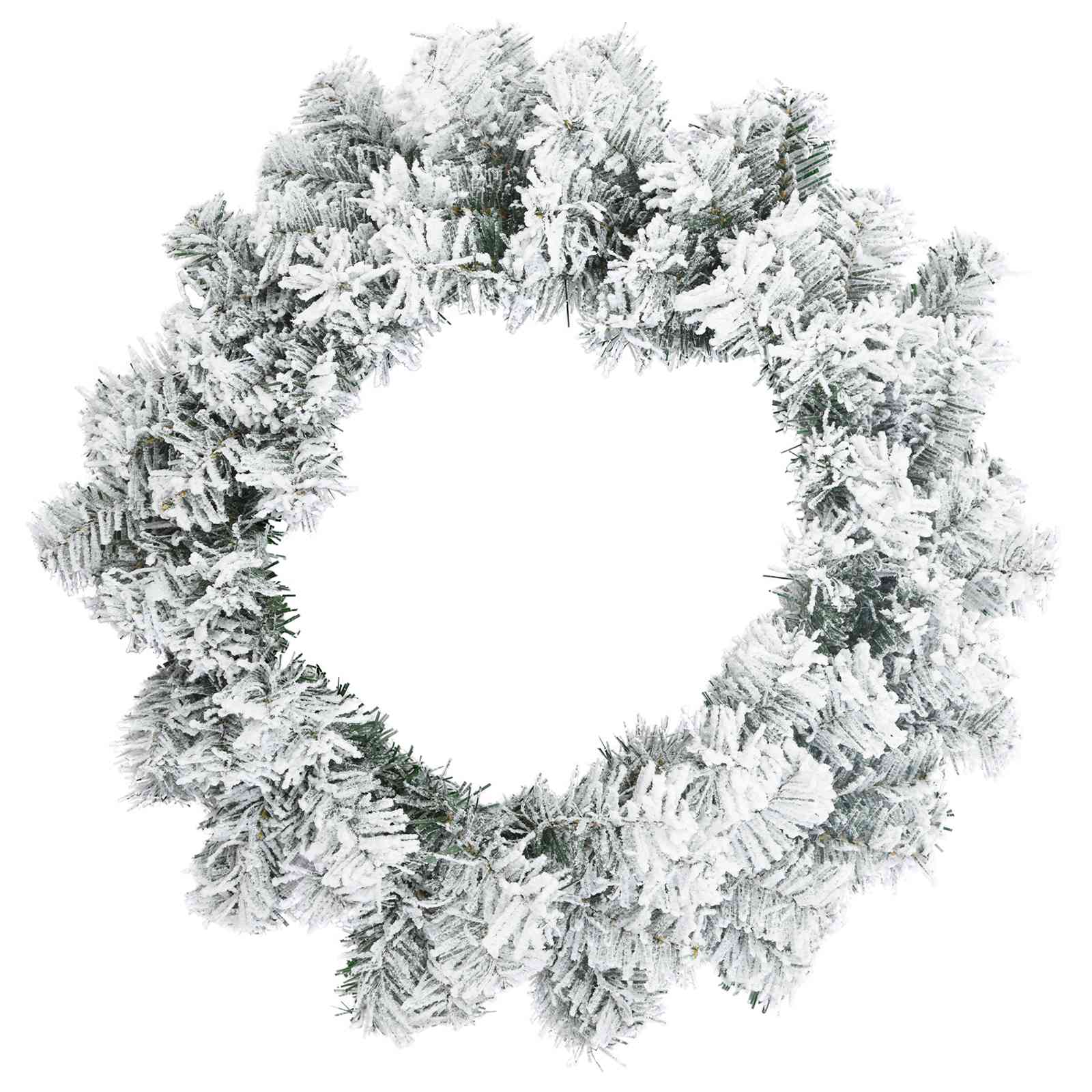 Ghirlanda di Natale Bianco Ø 50 cm PVC