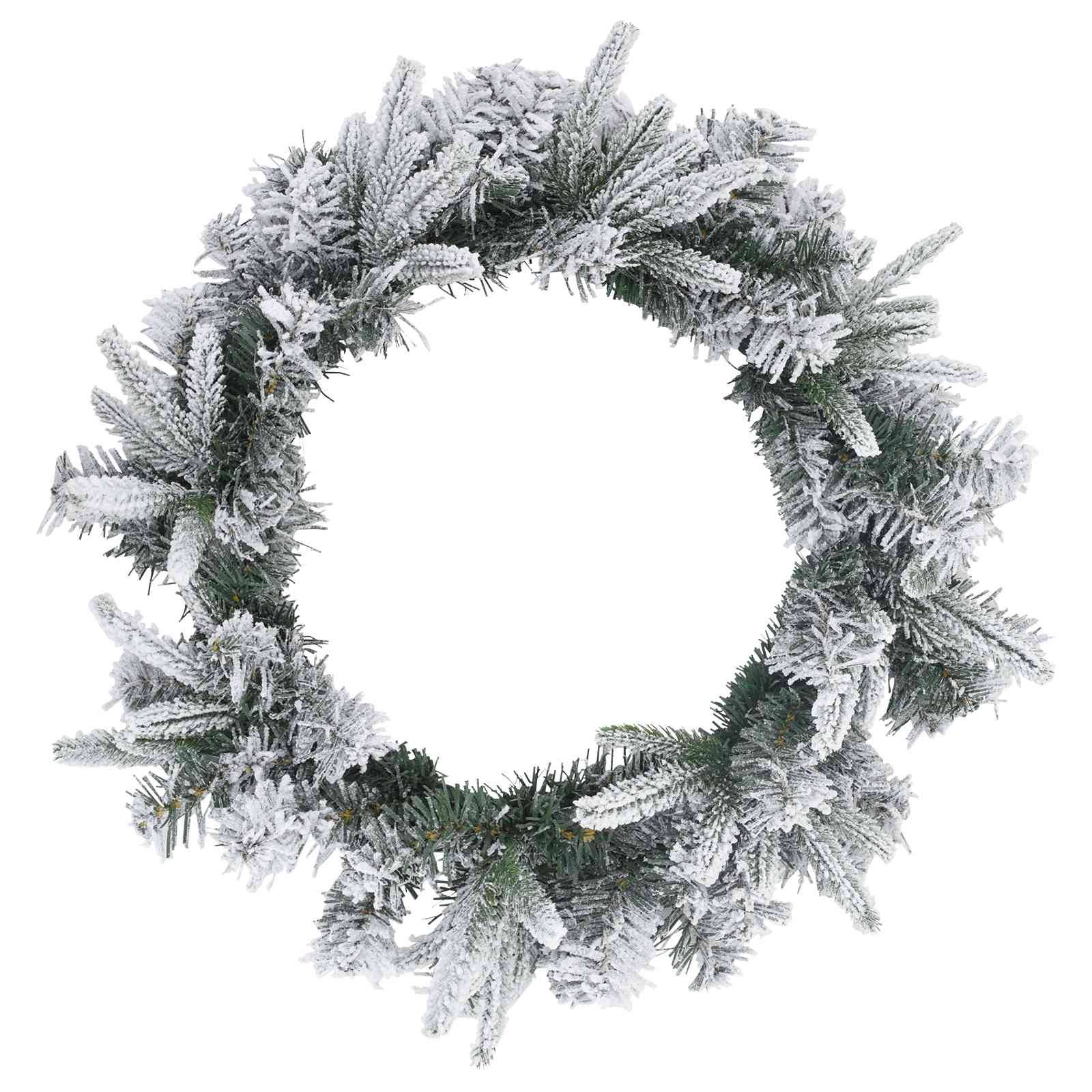 Ghirlanda di Natale Bianco Ø 30 cm PVC e PE