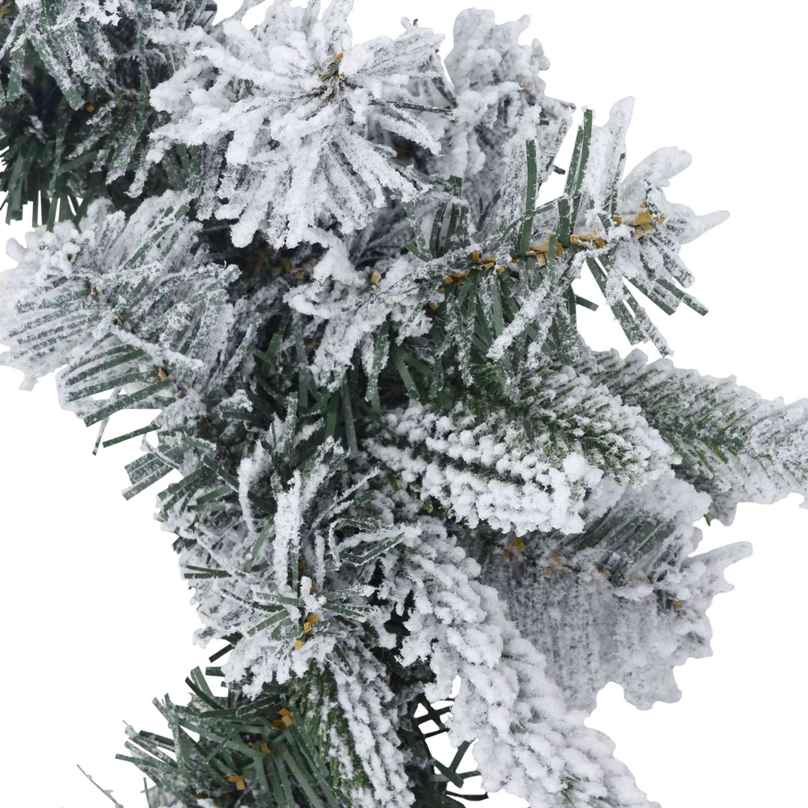 Ghirlanda di Natale Bianco Ø 50 cm PVC e PE