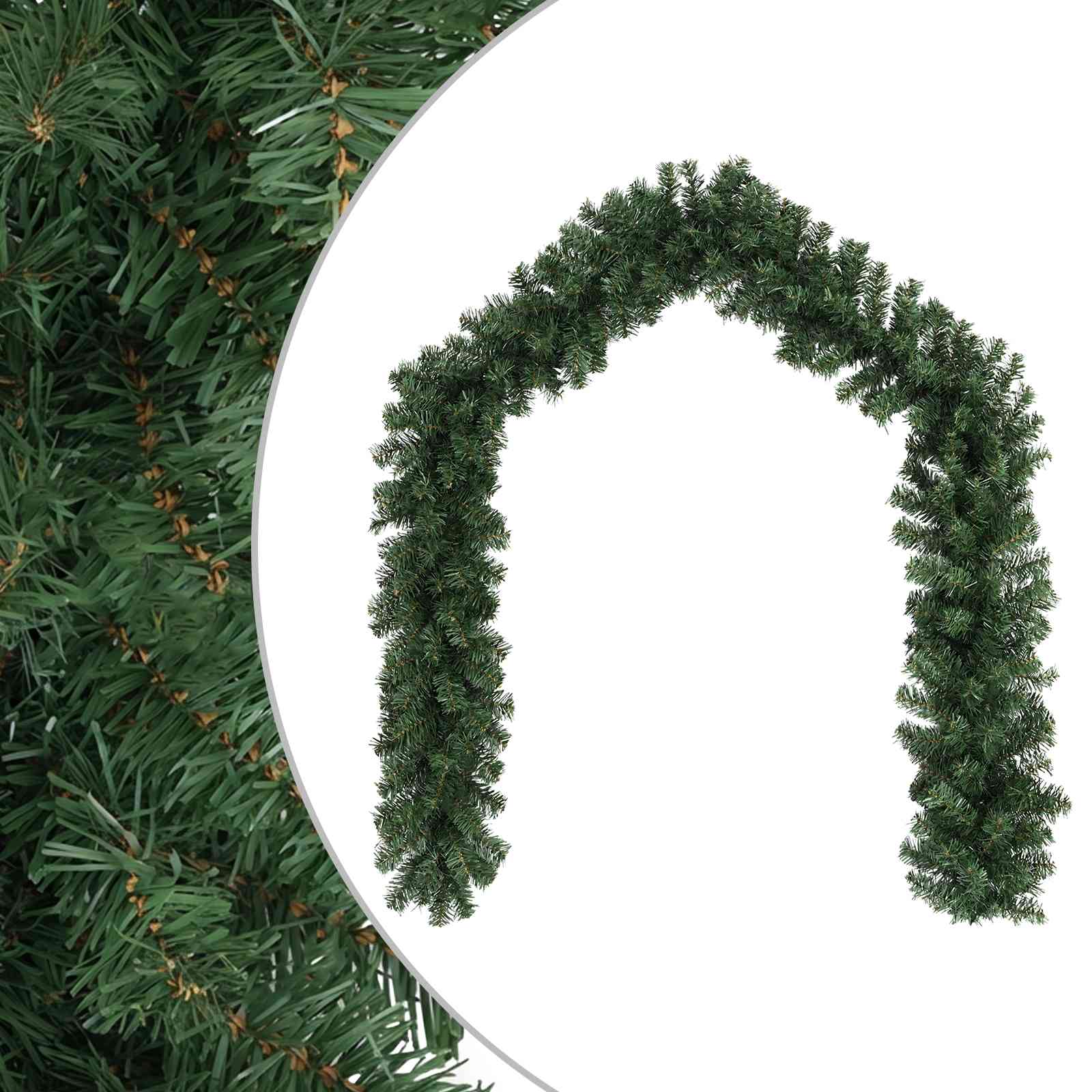 Ghirlanda di Natale Verde 270 cm PVC