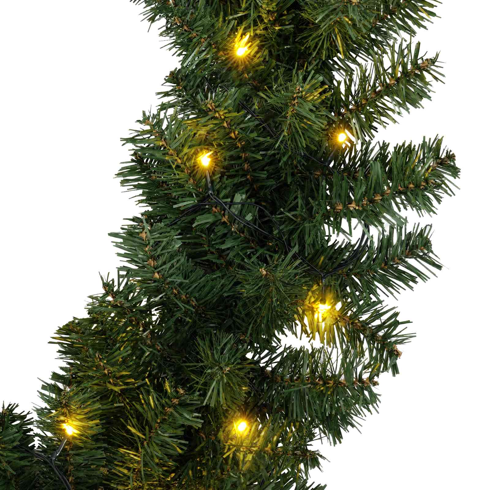 Ghirlanda di Natale Verde 270 cm PVC 50 LED