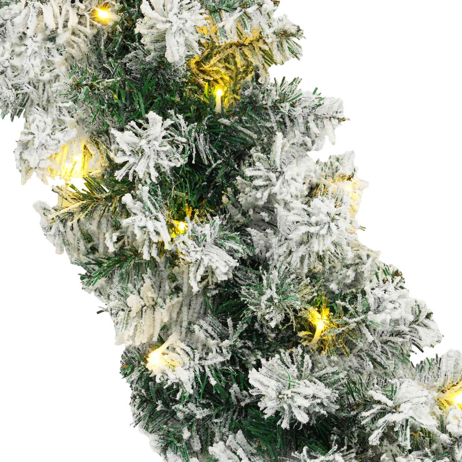 Ghirlanda di Natale Bianco 270 cm PVC 50 LED