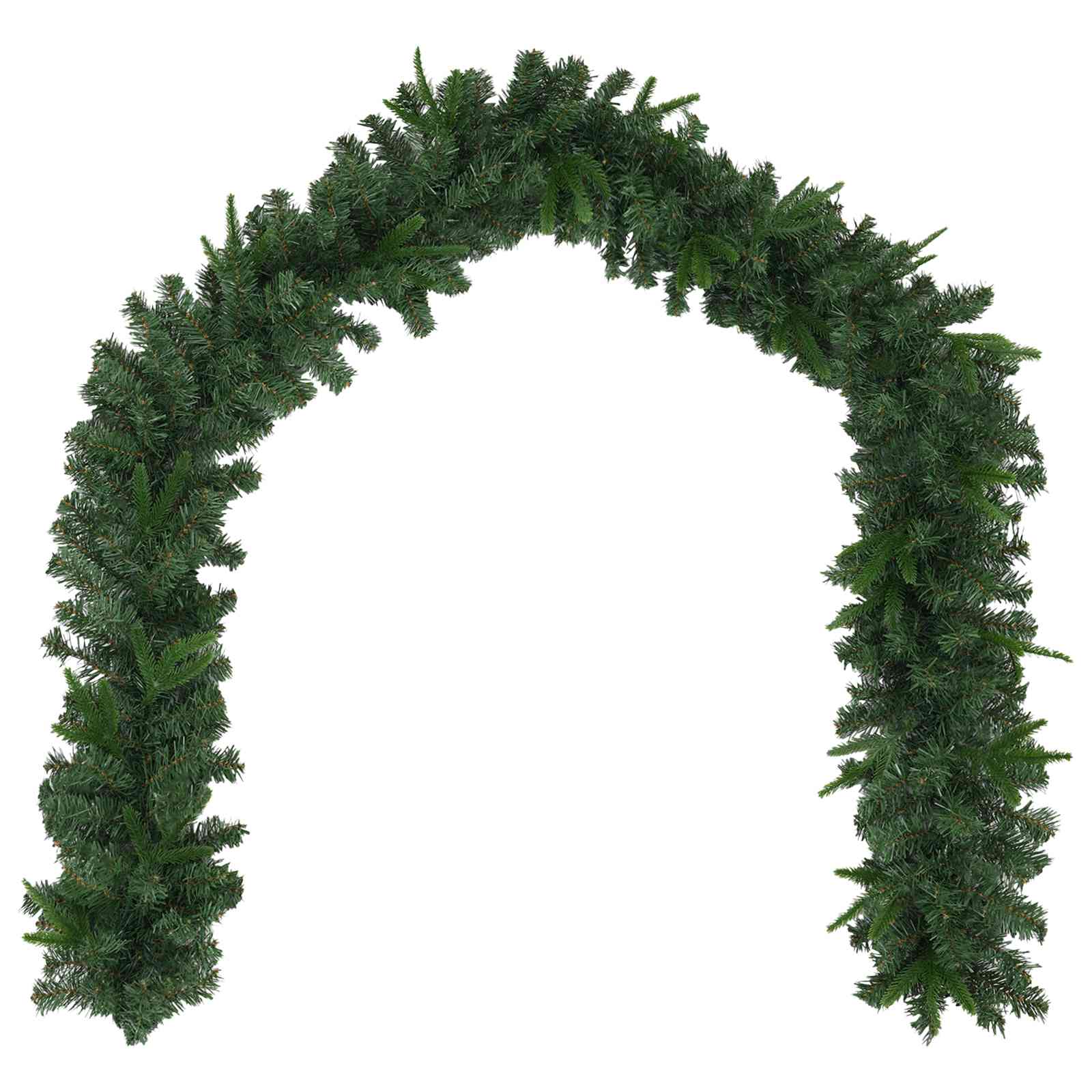 Ghirlanda di Natale Verde 270 cm PVC e PE