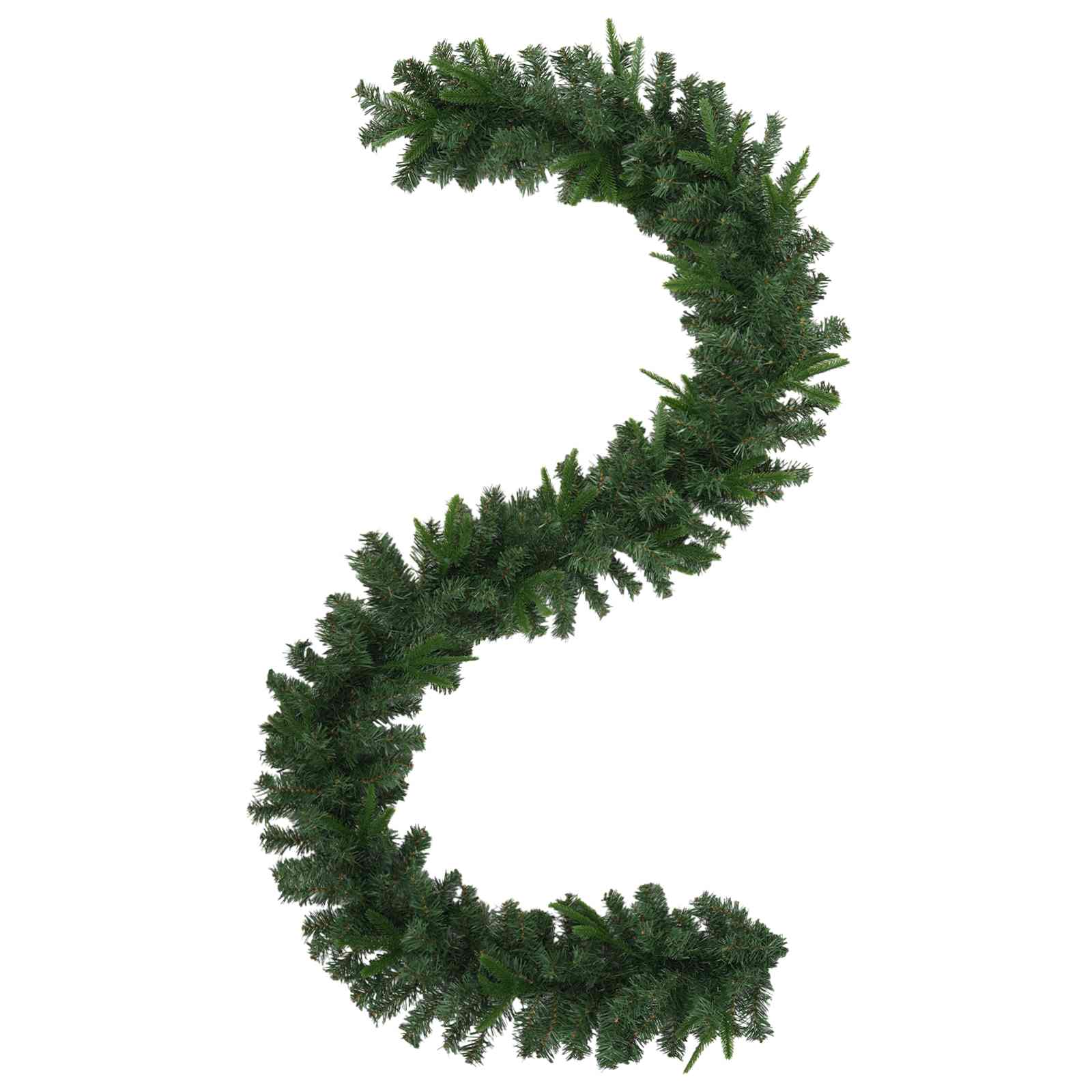Ghirlanda di Natale Verde 270 cm PVC e PE