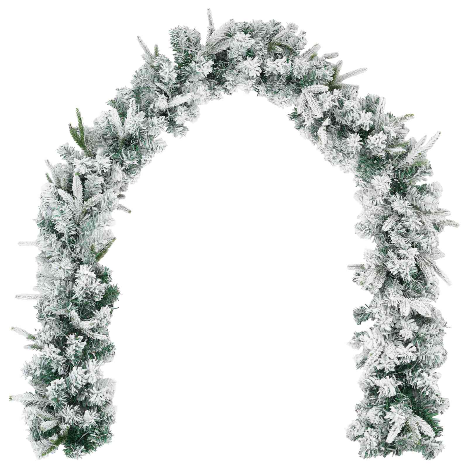 Ghirlanda di Natale Bianco 270 cm PVC e PE