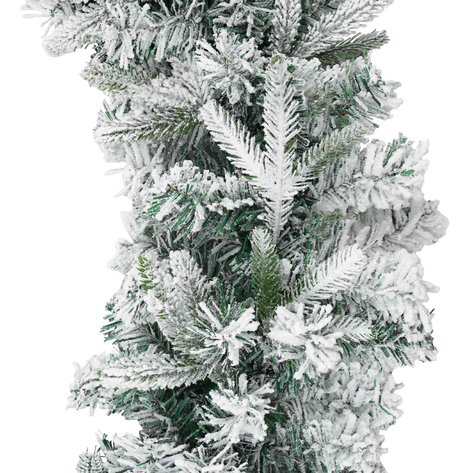 Ghirlanda di Natale Bianco 270 cm PVC e PE