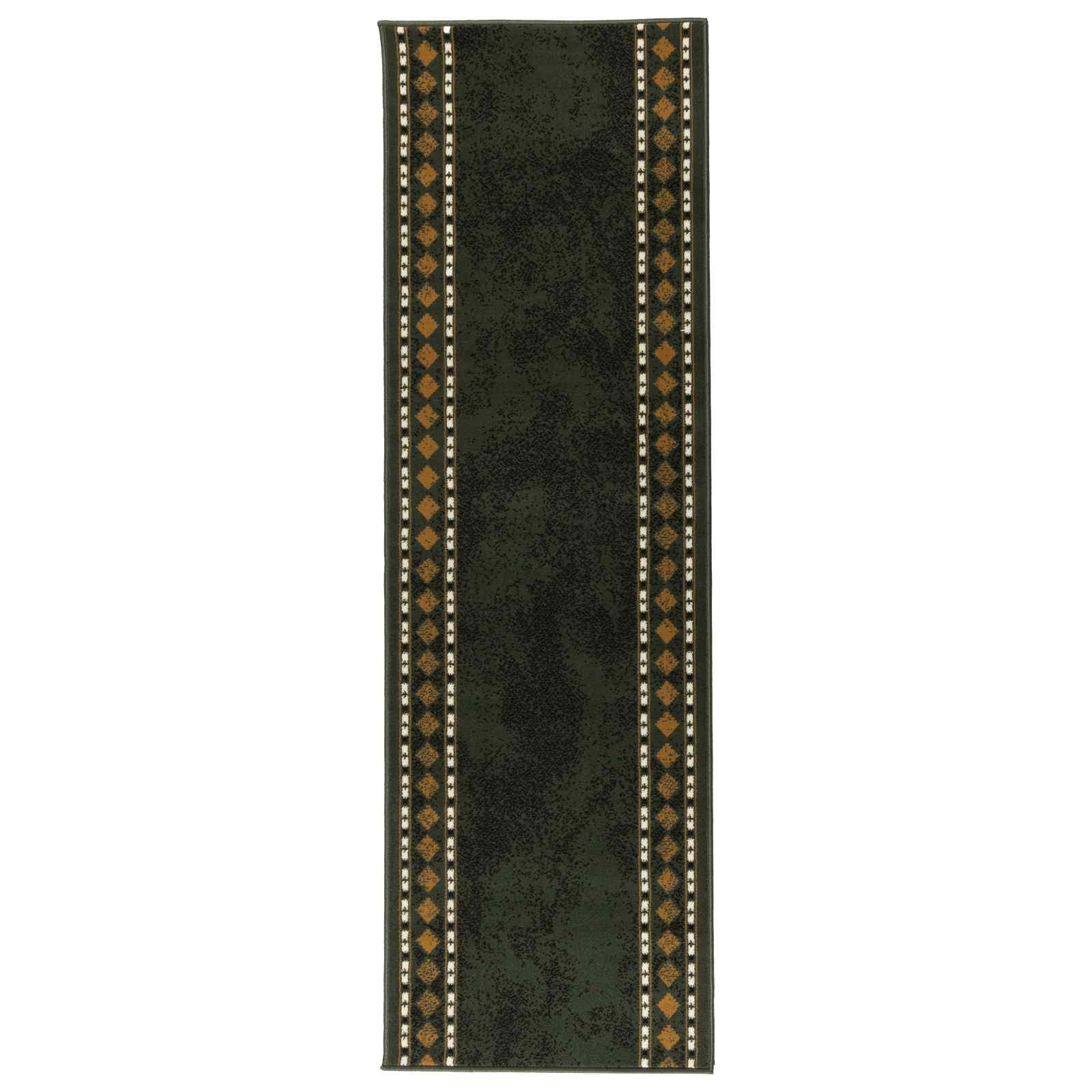 tappeto antiscivolo FLORNES Tessuto Verde 67 x 400 cm PP 7 mm