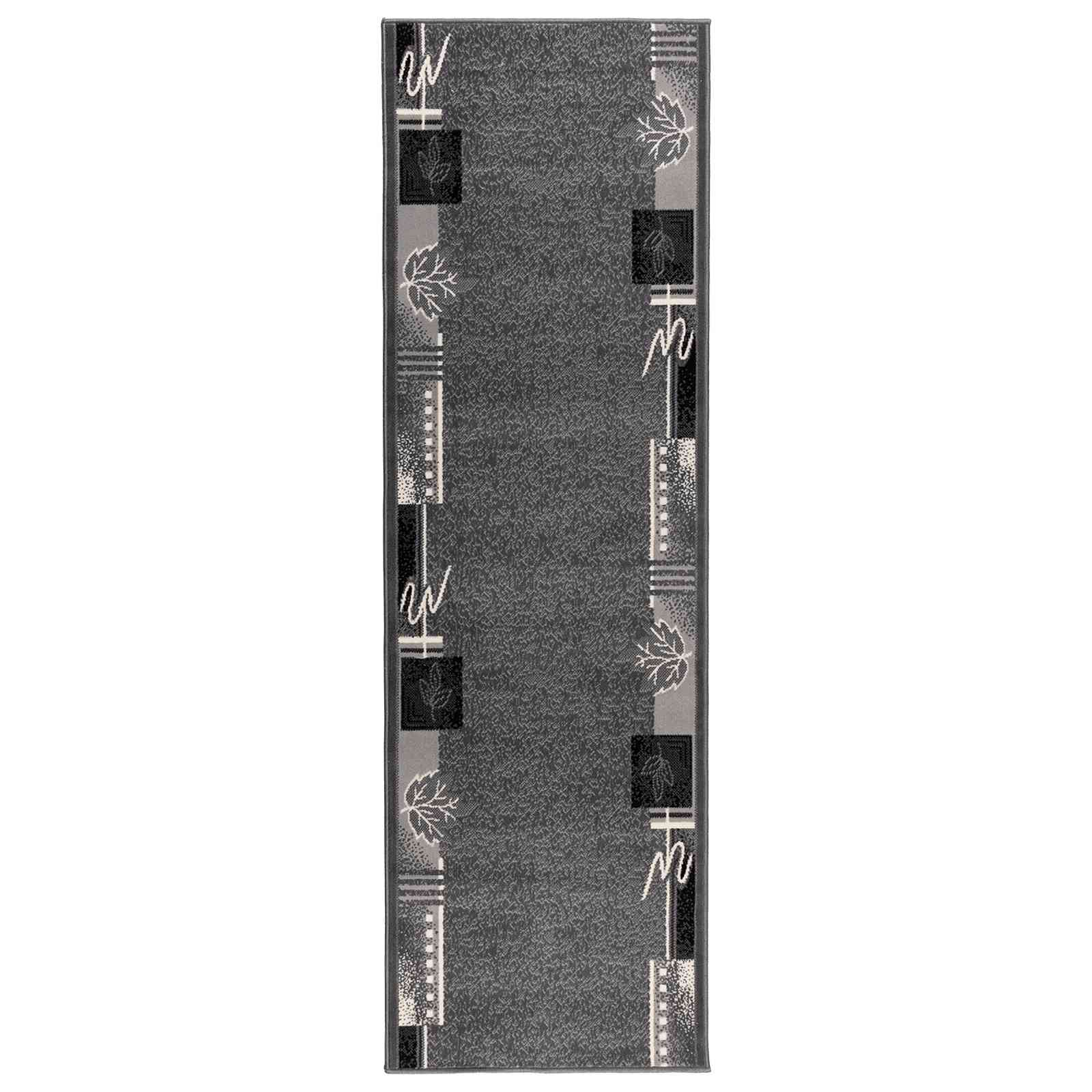 tappeto antiscivolo FLORNES Tessuto Grigio 80 x 250 cm PP 7 mm