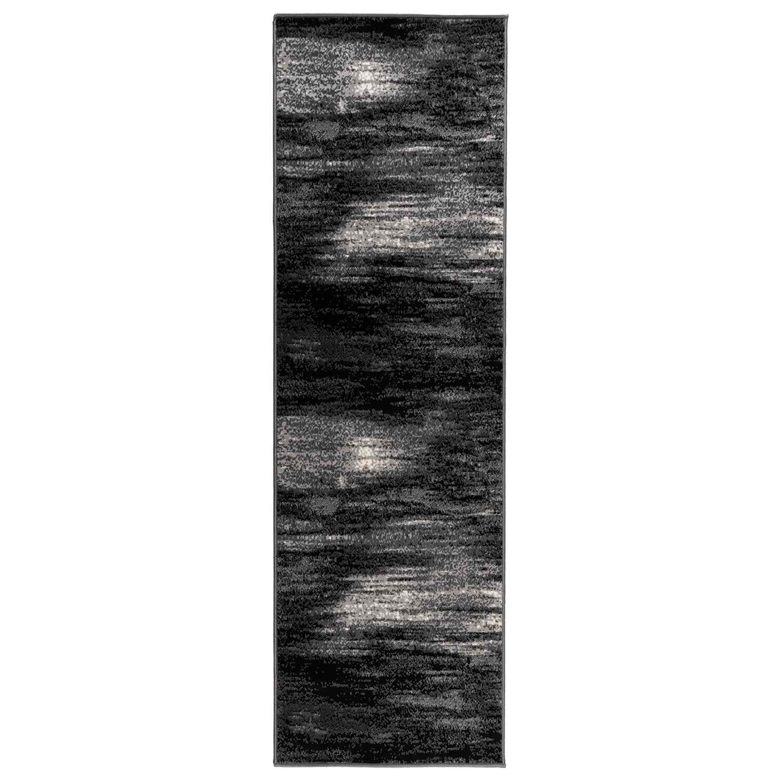 tappeto antiscivolo FLORNES Tessuto Nero PP 7 mm