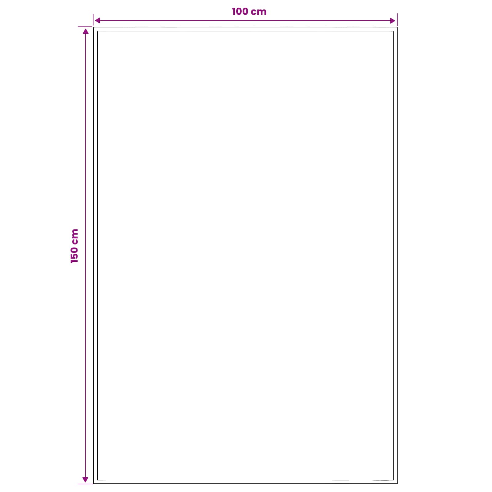 tappeto antiscivolo FLORNES Tessuto Grigio 100 x 150 cm PP 7 mm