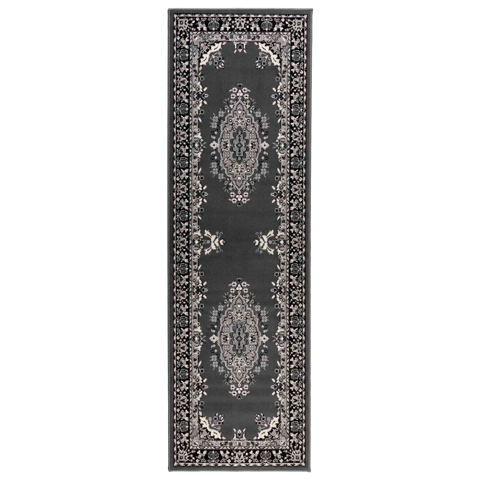 tappeto antiscivolo FLORNES Tessuto Grigio PP 7 mm