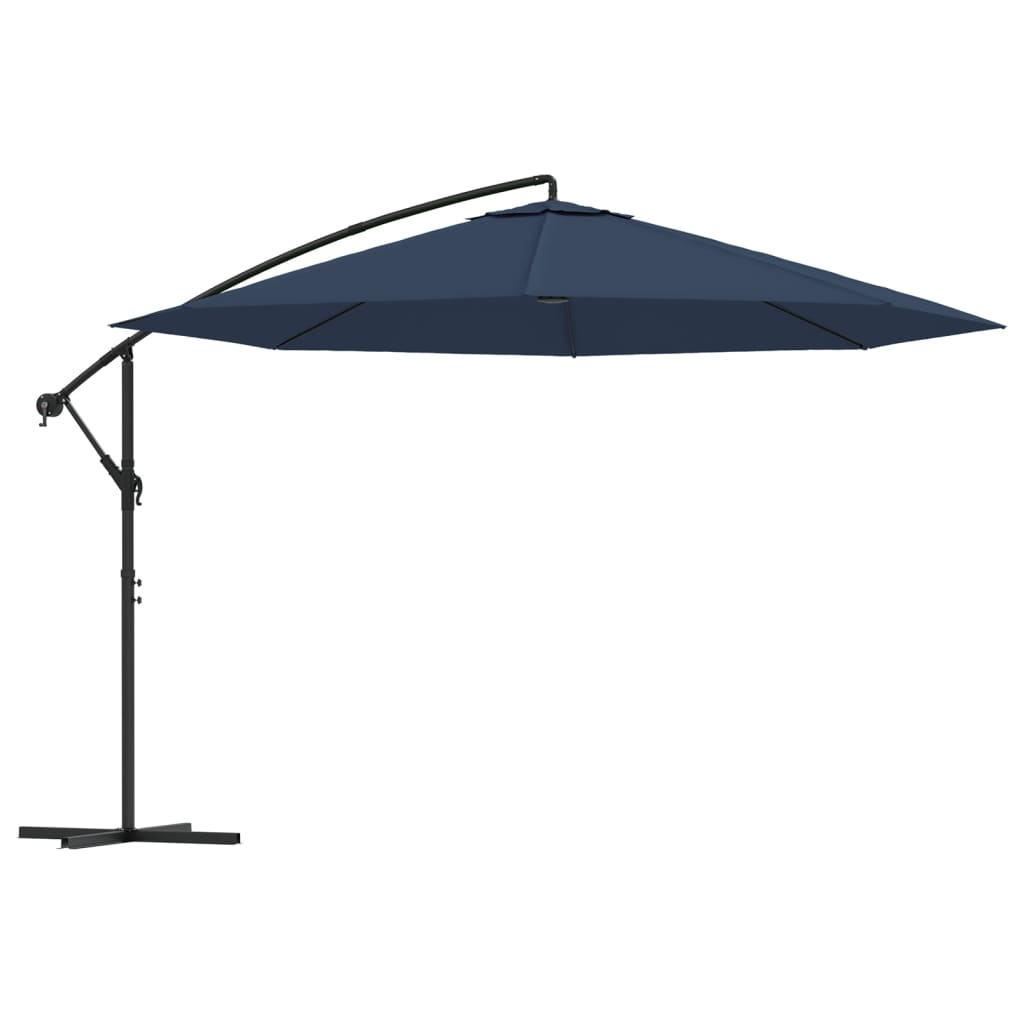 Ombrellone a Sbalzo da Giardino 3,5 m Blu