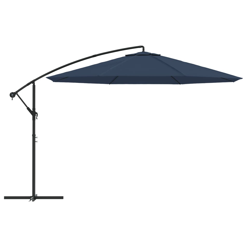 Ombrellone a Sbalzo da Giardino 3,5 m Blu