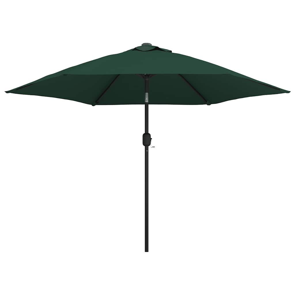Ombrellone a Sbalzo da Giardino con LED 3 m Verde