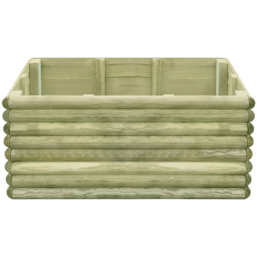 Letto Rialzato 106x106x48 cm in Legno di Pino Impregnato