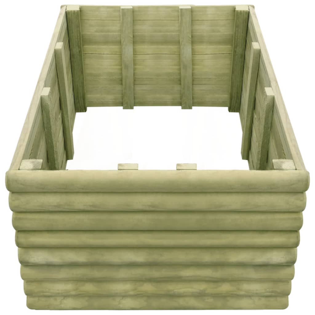 Letto Rialzato 106x106x48 cm in Legno di Pino Impregnato