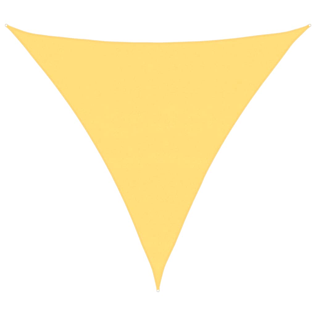 Parasole a Vela HDPE Triangolare 5x5x5 m Beige