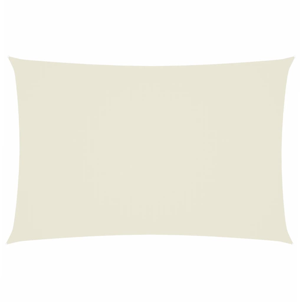 Parasole a Vela Oxford Rettangolare 2x4 m Crema