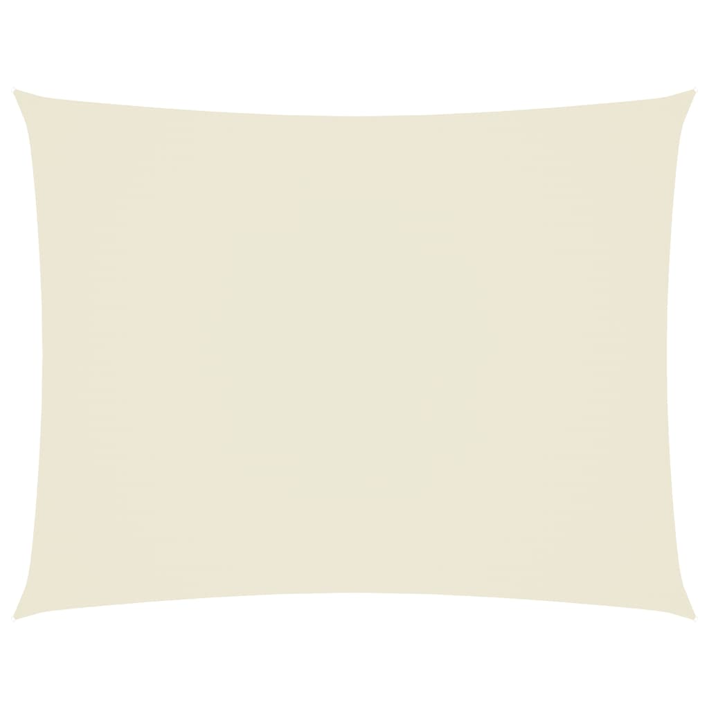 Parasole a Vela Oxford Rettangolare 4x6 m Crema