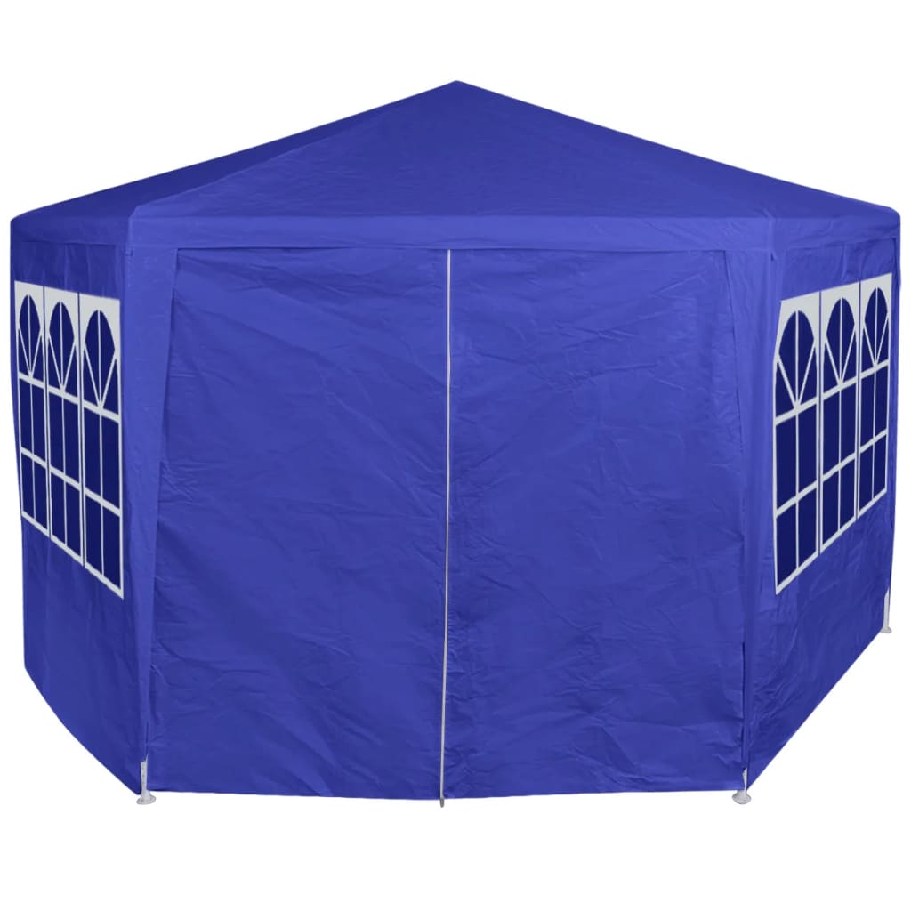 Tendone con 6 Pareti Laterali Blu 2x2 m
