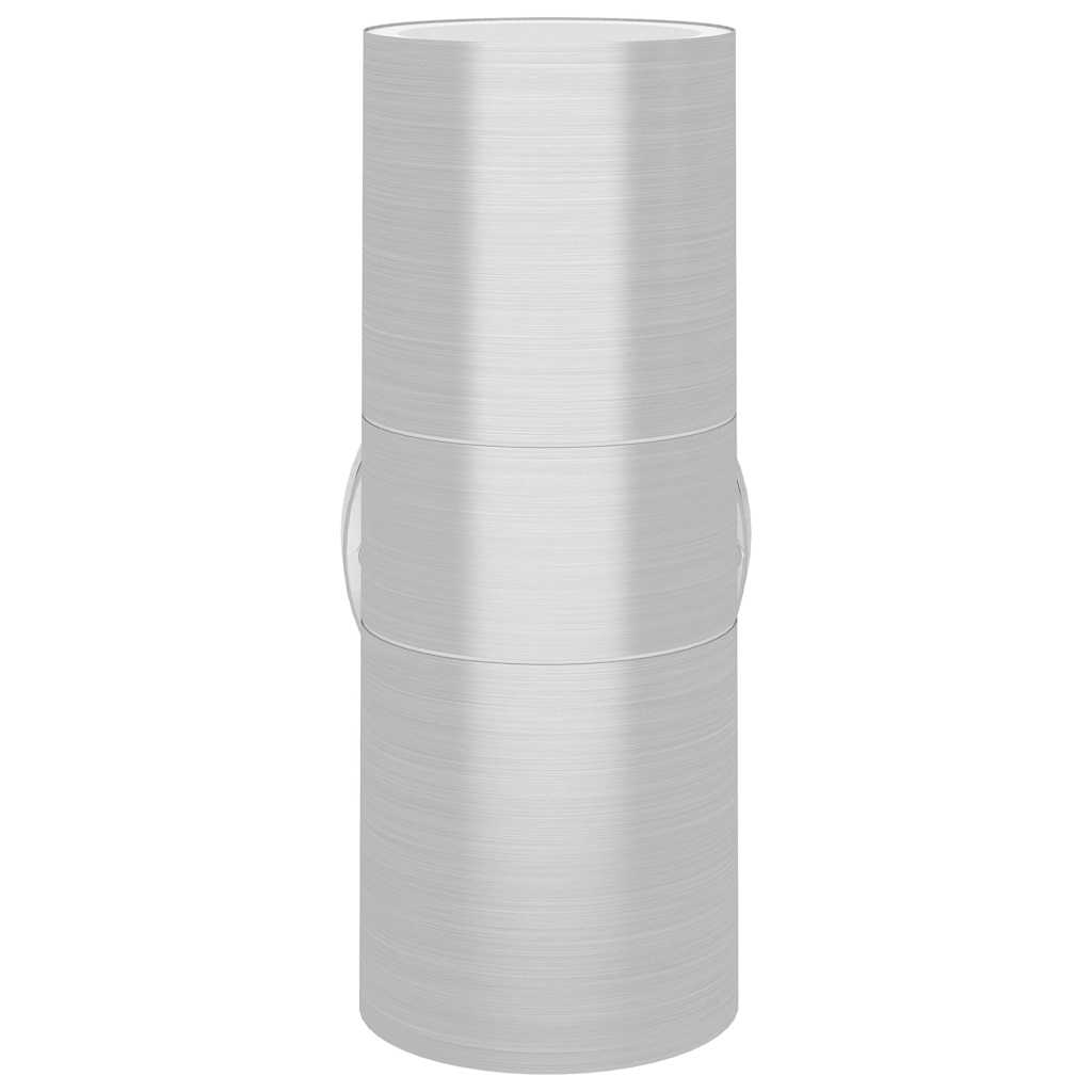Applique da Parete 2 pz Acciaio Inox Proiezione Alto/Basso