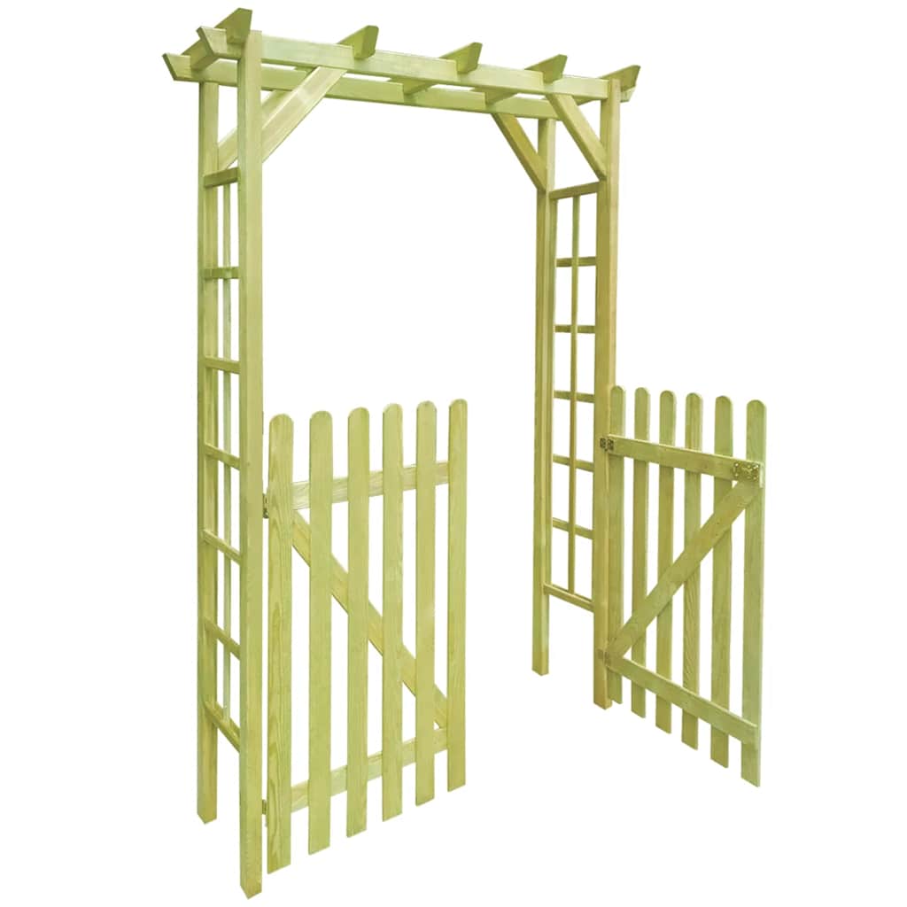 Pergola ad Arco da Giardino 150x50x200 cm in Legno Impregnato