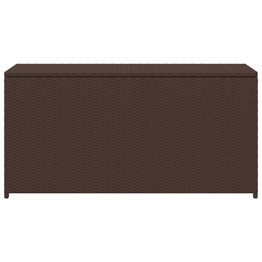 Baule da Giardino Marrone 120x50x60 cm in Polyrattan