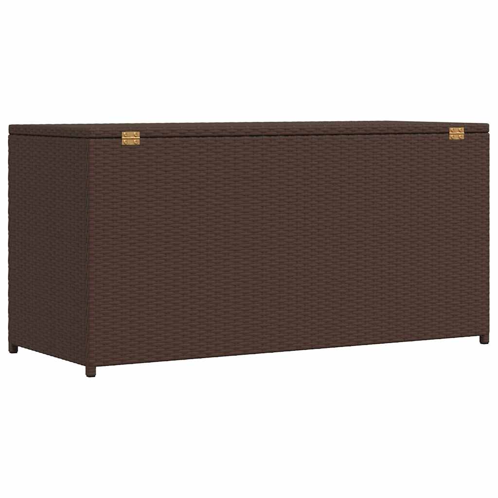 Baule da Giardino Marrone 120x50x60 cm in Polyrattan