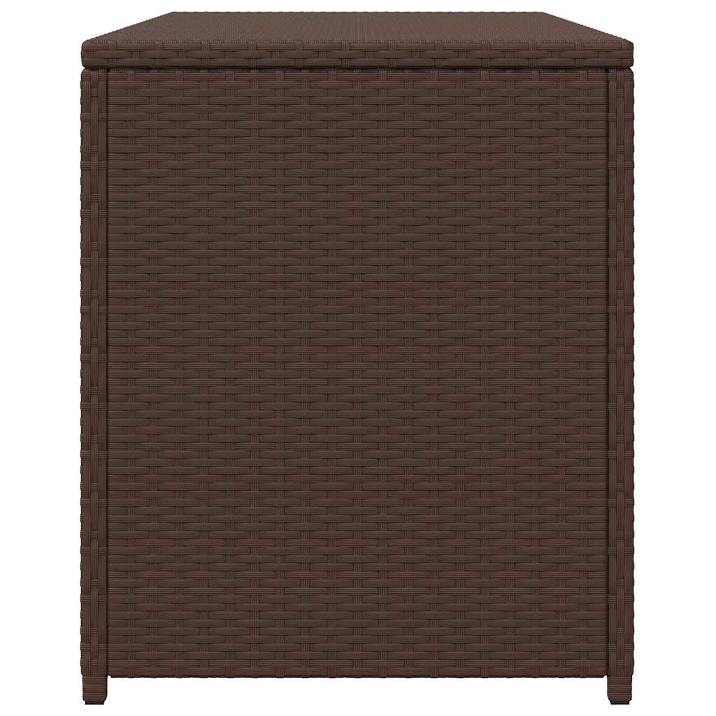 Baule da Giardino Marrone 120x50x60 cm in Polyrattan
