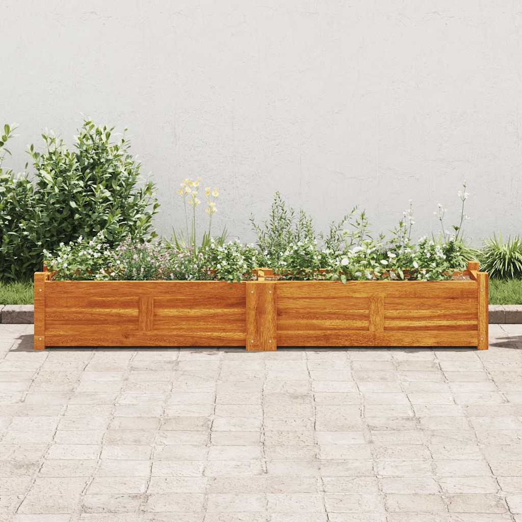 Letto Rialzato da Giardino in Legno di Acacia 150x30x25 cm