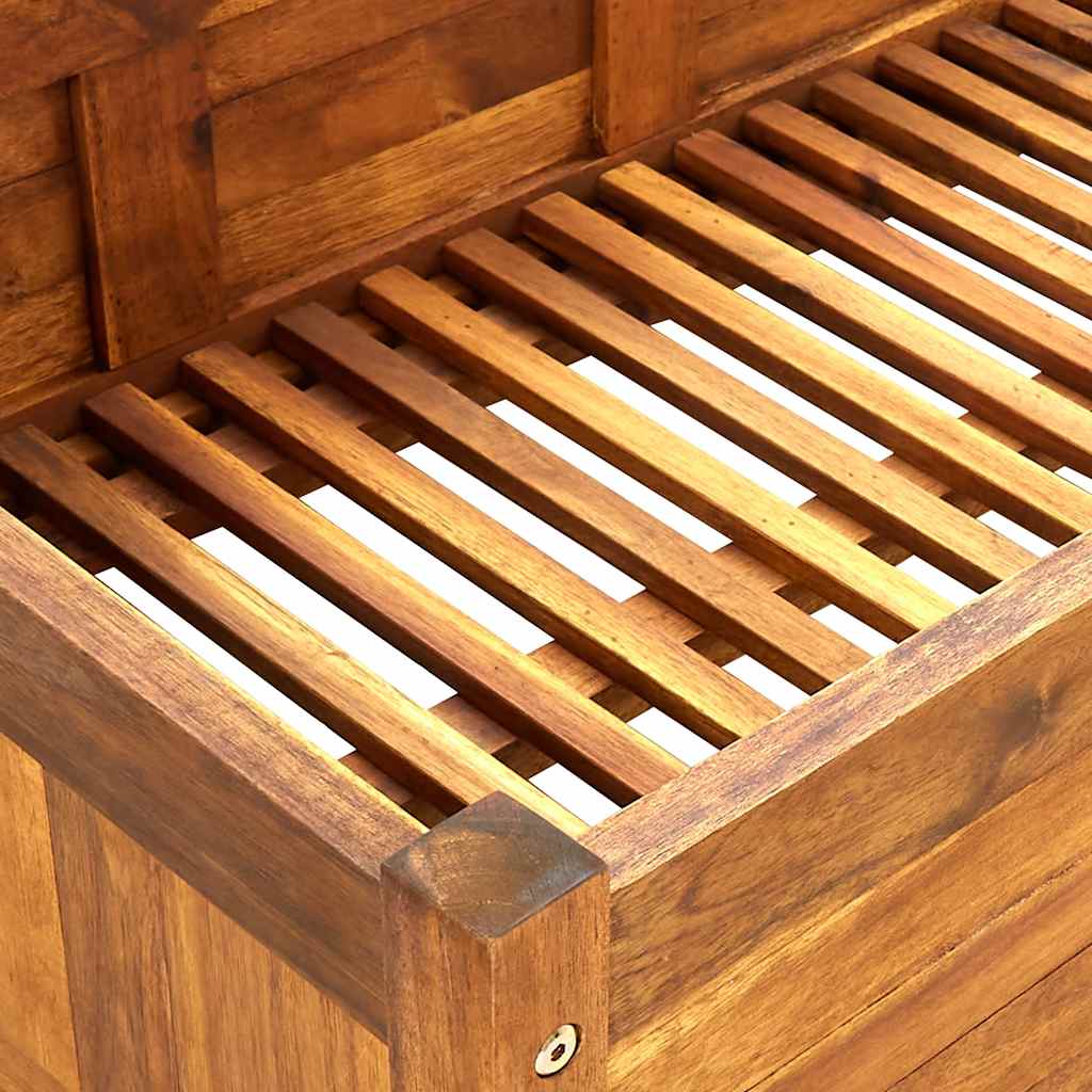 Letto Rialzato da Giardino in Legno di Acacia 200x50x25 cm