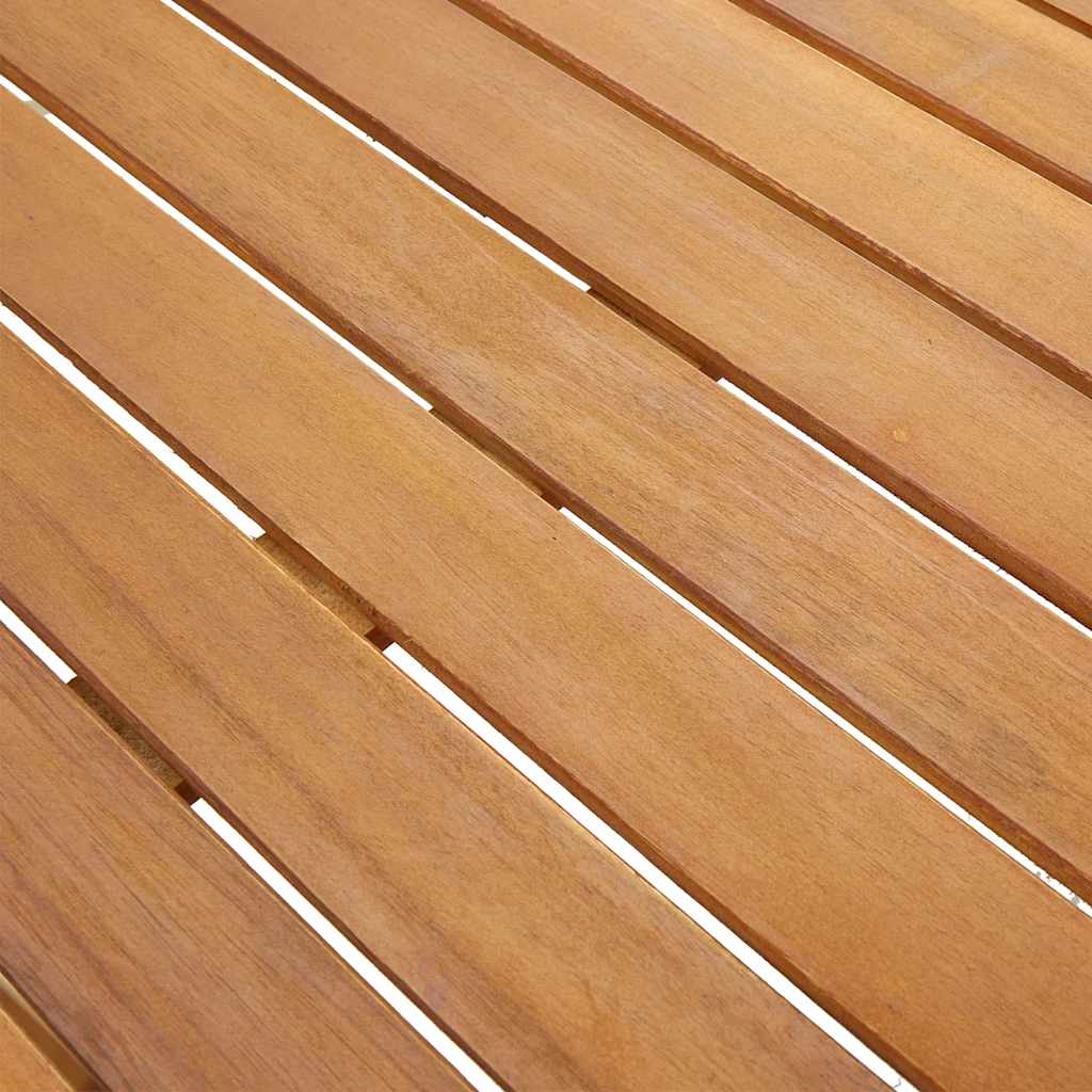 Tavolo da Giardino 140x80x74 cm in Legno Massello di Acacia
