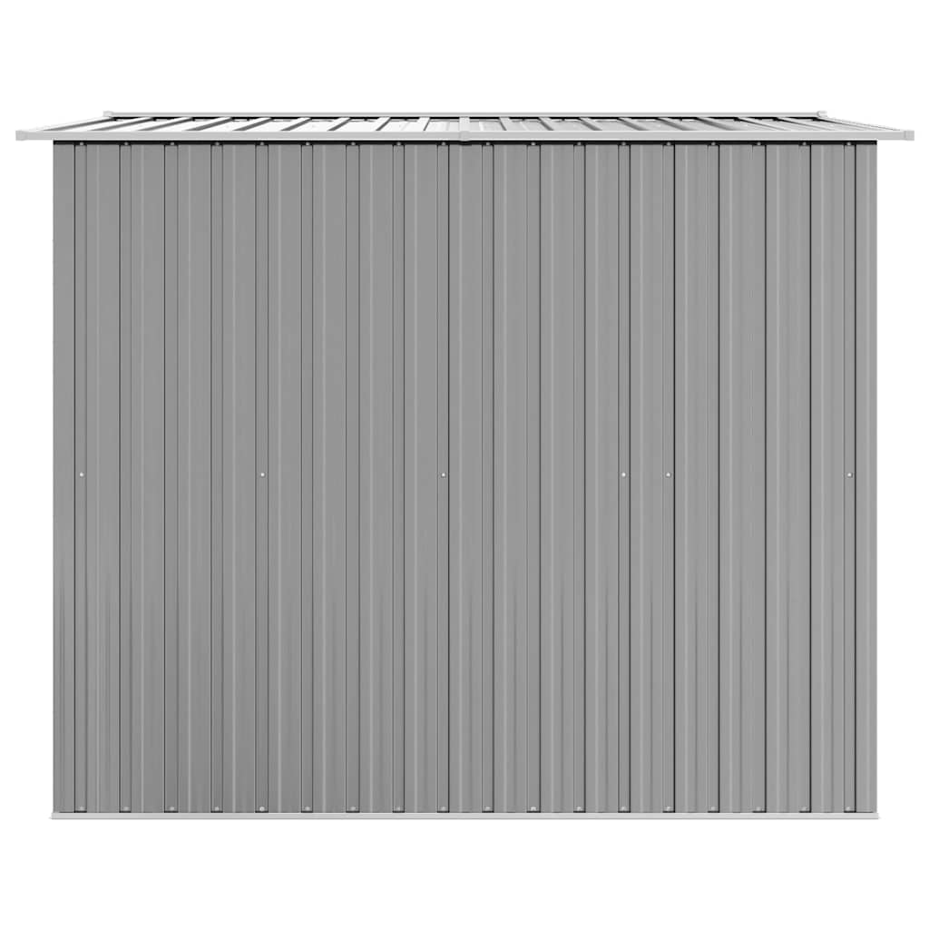 Capanno per Attrezzi in Metallo Grigio 257x205x178 cm