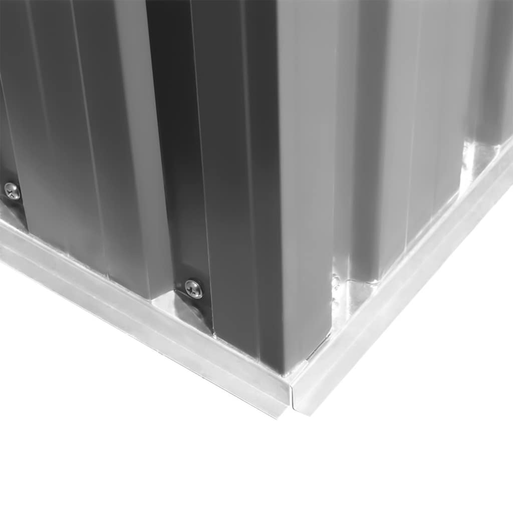Capanno per Attrezzi in Metallo Grigio 257x205x178 cm