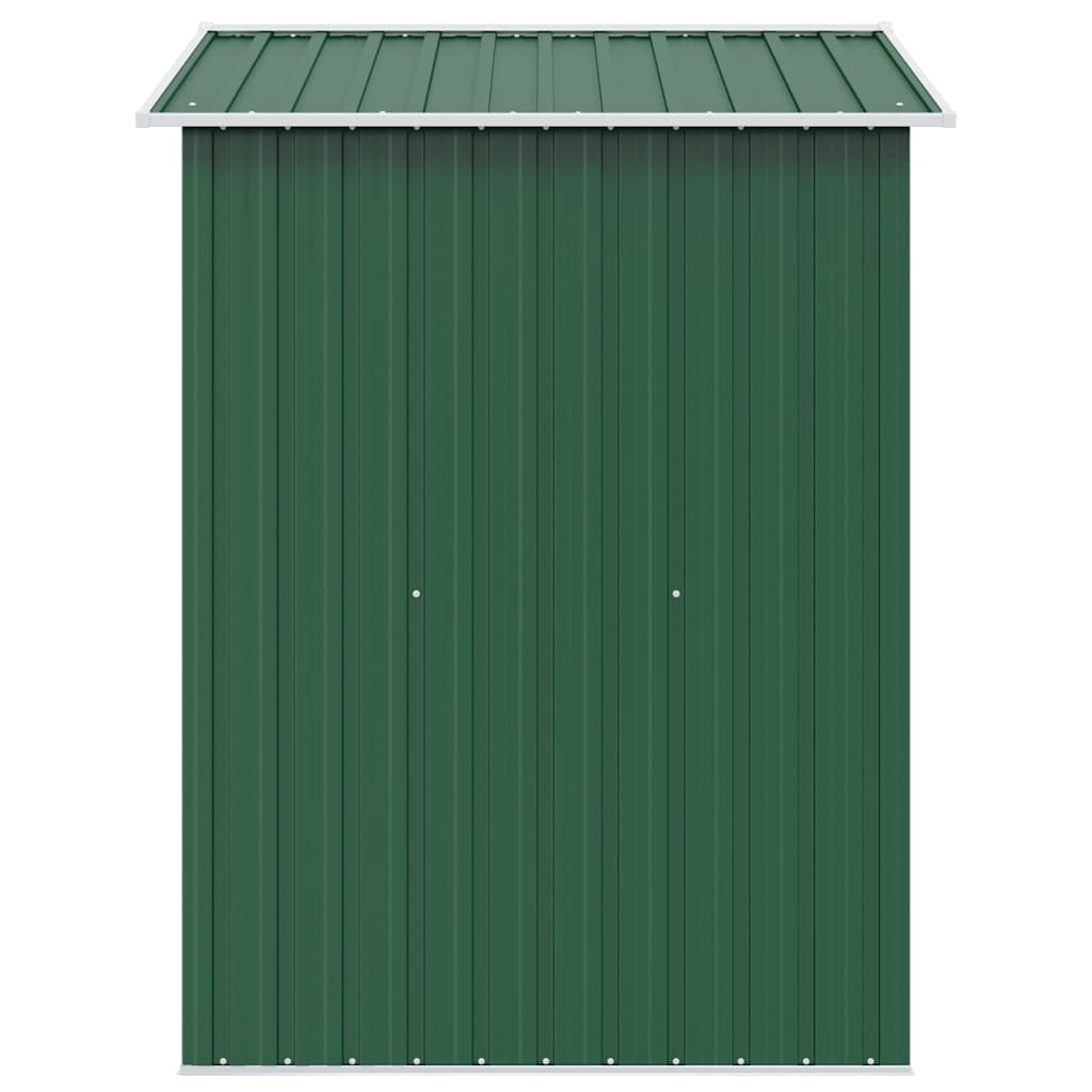 Capanno per Attrezzi in Metallo Verde 204x132x186 cm